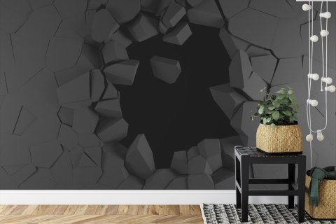 Fototapeta Dziura W Ścianie Efekt 3D