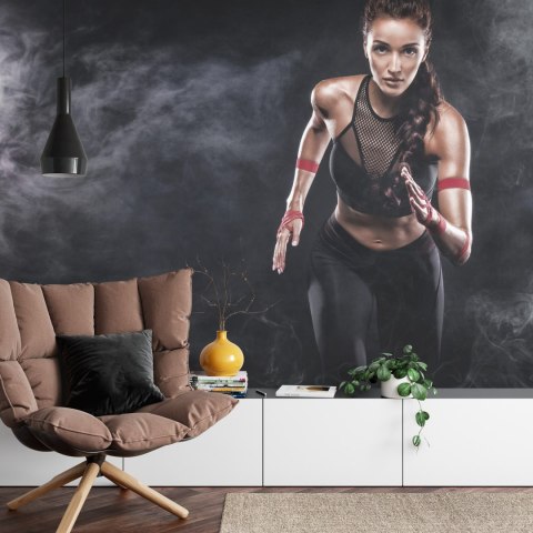 Fototapeta Wysportowana Biegaczka Motywacja 3D