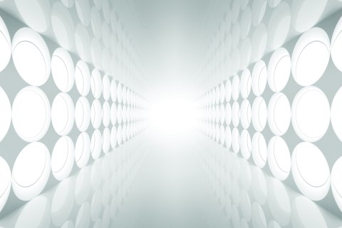Fototapeta 3D Tunel - Szara