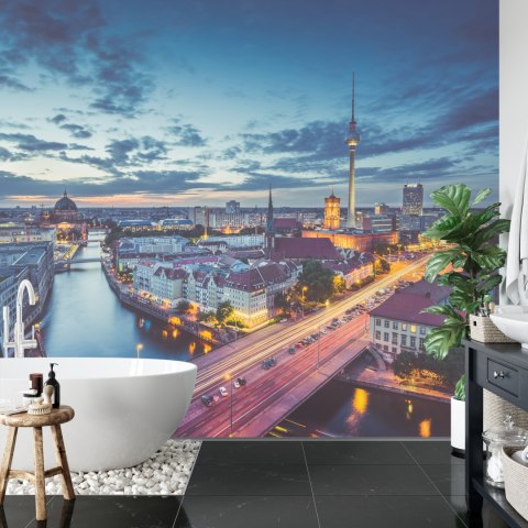 Fototapeta Centrum Berlina Nocą