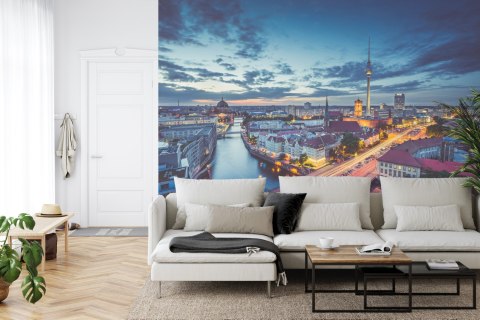 Fototapeta Centrum Berlina Nocą