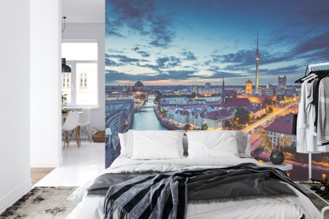 Fototapeta Centrum Berlina Nocą