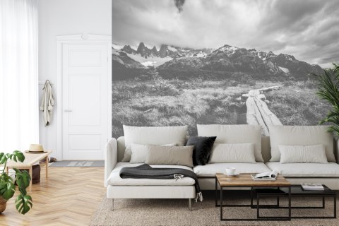 Fototapeta Góry Czarno-Biała
