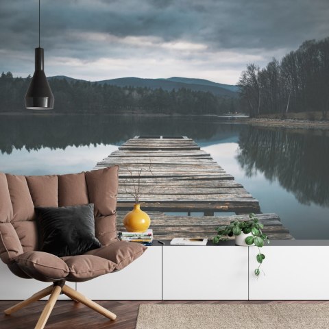 Fototapeta Drewniany Pomost Nad Jeziorem