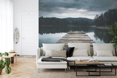 Fototapeta Drewniany Pomost Nad Jeziorem