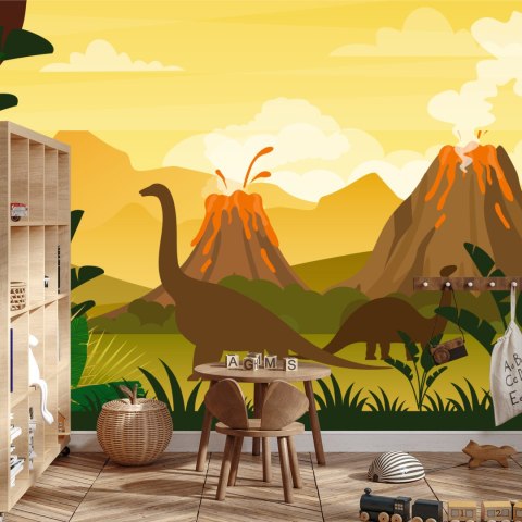 Fototapeta Dinozaury I Pejzaż