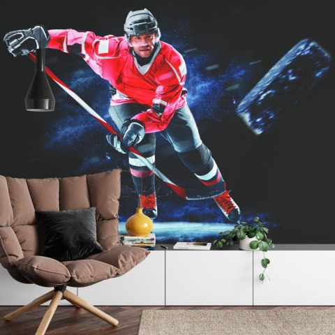 Fototapeta Trenujący Hokeista