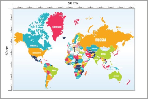 Fototapeta Mapa Świata