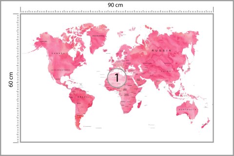 Fototapeta Mapa Świata