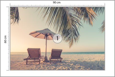Fototapeta Plaża Ocean Palmy