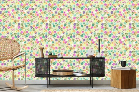 Tapeta Delikatny Kwiatowy Wzór