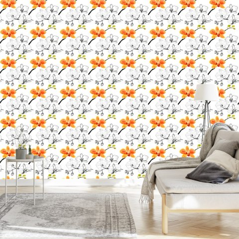 Tapeta Do Salonu Kwiaty Storczyki Orchidea Natura