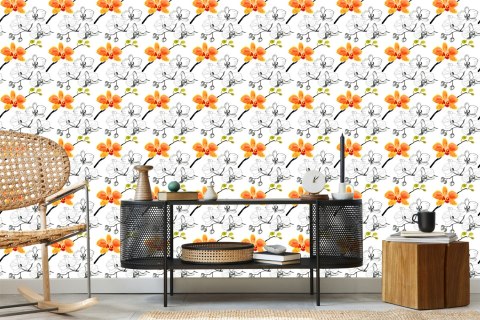 Tapeta Do Salonu Kwiaty Storczyki Orchidea Natura