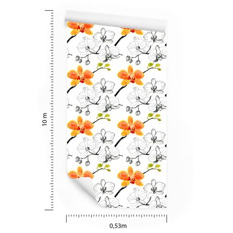 Tapeta Do Salonu Kwiaty Storczyki Orchidea Natura