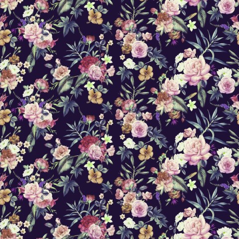 Tapeta Kwiaty W Stylu Vintage