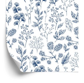 Tapeta Liście Z Ziołami