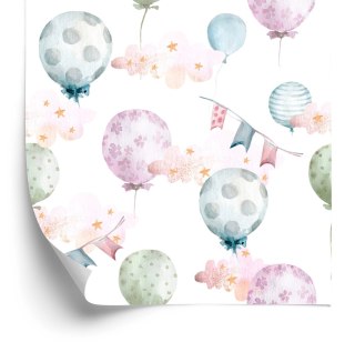 Tapeta Balony W Delikatnych Kolorach