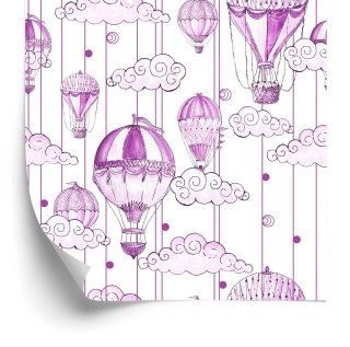 Tapeta Balony W Odcieniach Fioletu