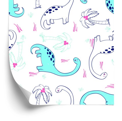Tapeta Dinozaury I Palmy