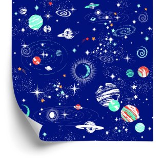 Tapeta Do Pokoju Chłopca Planety Kosmos Gwiazdy