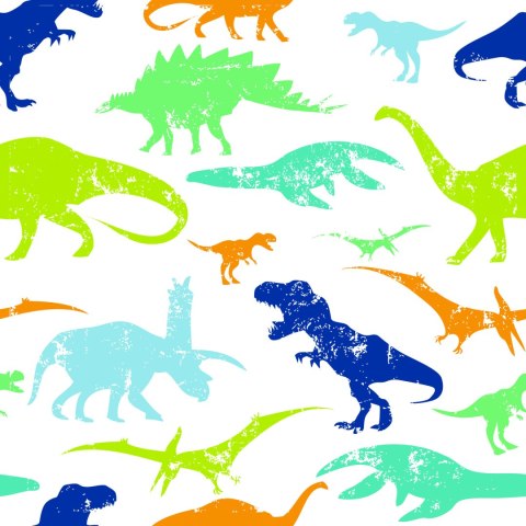 Tapeta Kolorowe Dinozaury, Pokój Dziecięcy