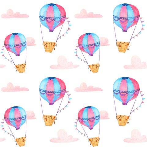 Tapeta Pastelowe Balony Chmurki, Do Pokoju Dziecka