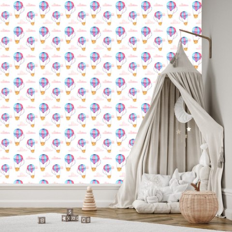 Tapeta Pastelowe Balony Chmurki, Do Pokoju Dziecka