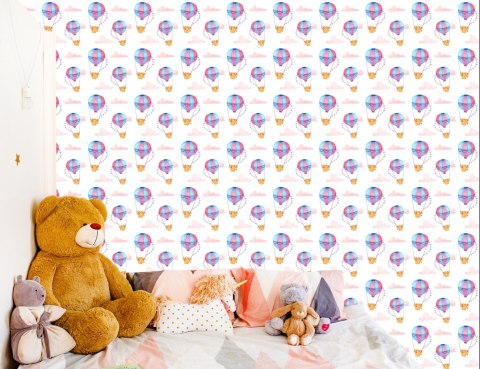 Tapeta Pastelowe Balony Chmurki, Do Pokoju Dziecka