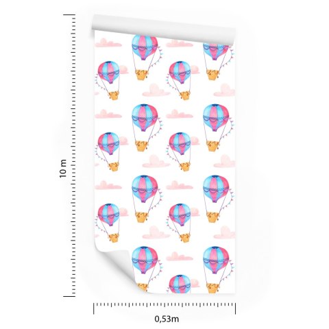 Tapeta Pastelowe Balony Chmurki, Do Pokoju Dziecka