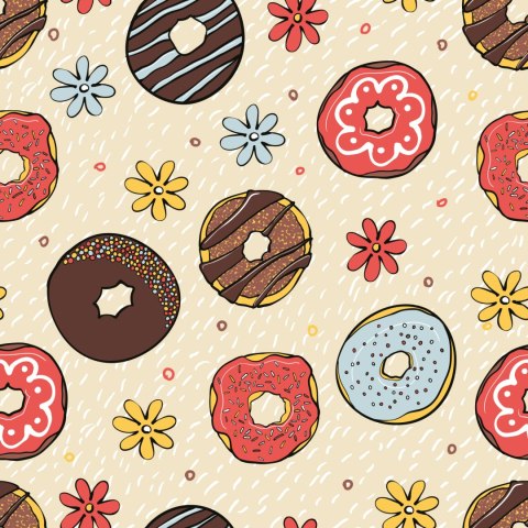 Tapeta Kolorowe Pączki Z Kwiatami